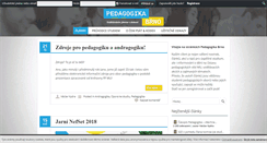 Desktop Screenshot of pedagogika-brno.cz