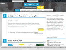 Tablet Screenshot of pedagogika-brno.cz